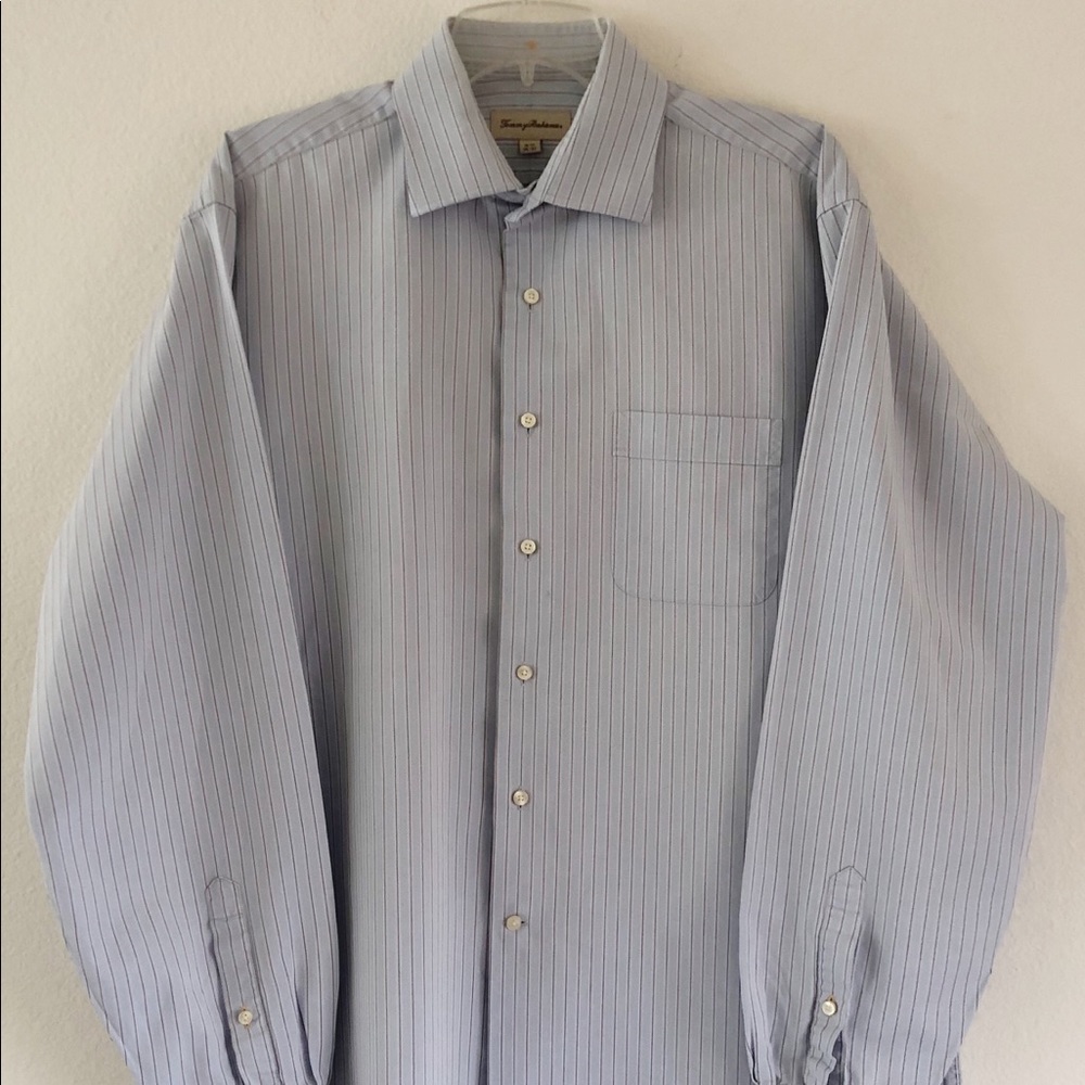 TOMMY BAHAMA Blue Dress Shirt Size Large